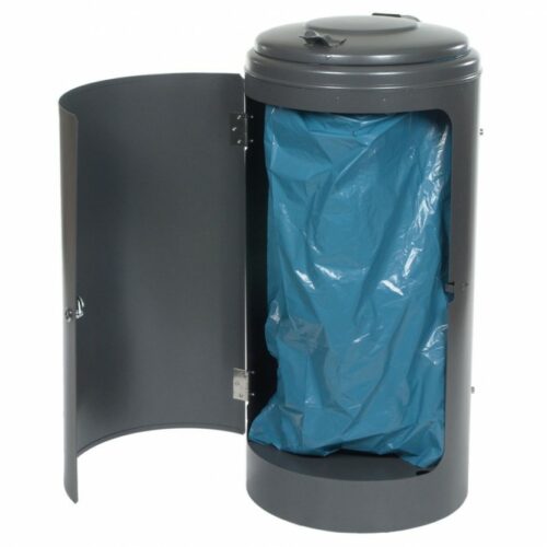 Deze afvalbakken worden geleverd met zak-houder en zijn eenvoudig te legen.